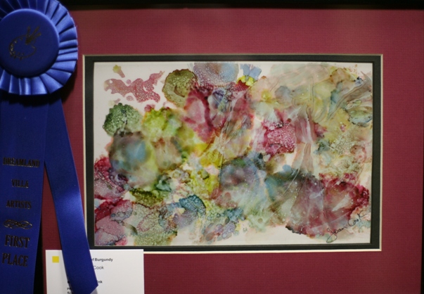 First Place “Splash of Burgundy” by Joan Cook