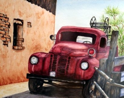 1st place: “Old Fire Truck” by Marie Kline