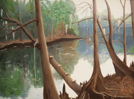 1st place: “Lazy Days, Cypress Swamp” by Phyllis Boughton