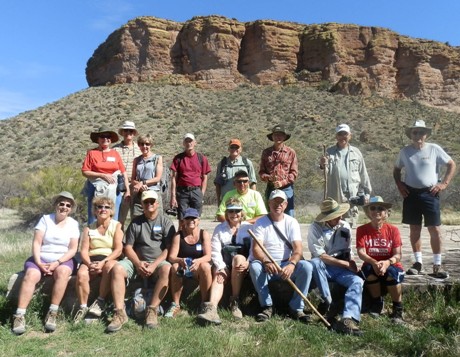 Hikers visited the ruins of Tortilla Ranch - March 10, 2014