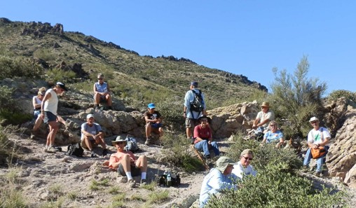 Break time at Parker Pass