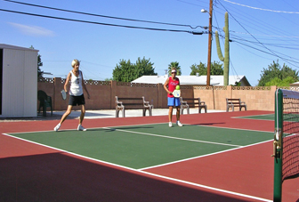 Courts in use!